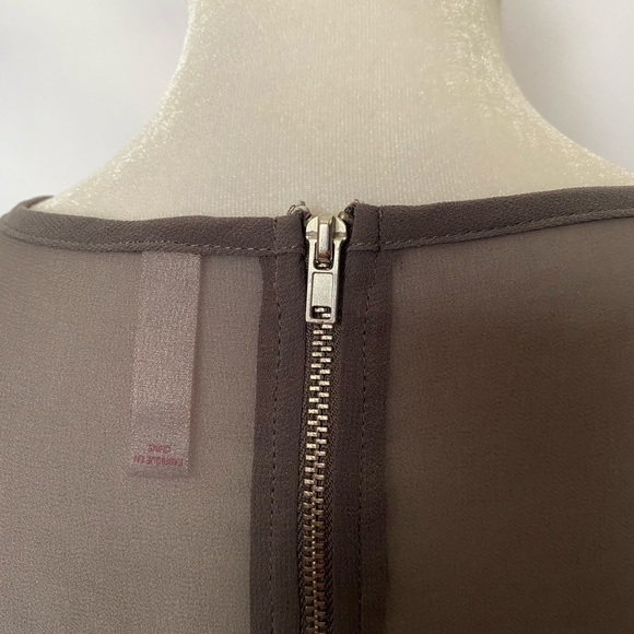 Xhilaration Floral & Sheer Taupe Dress - Picture 7 of 11